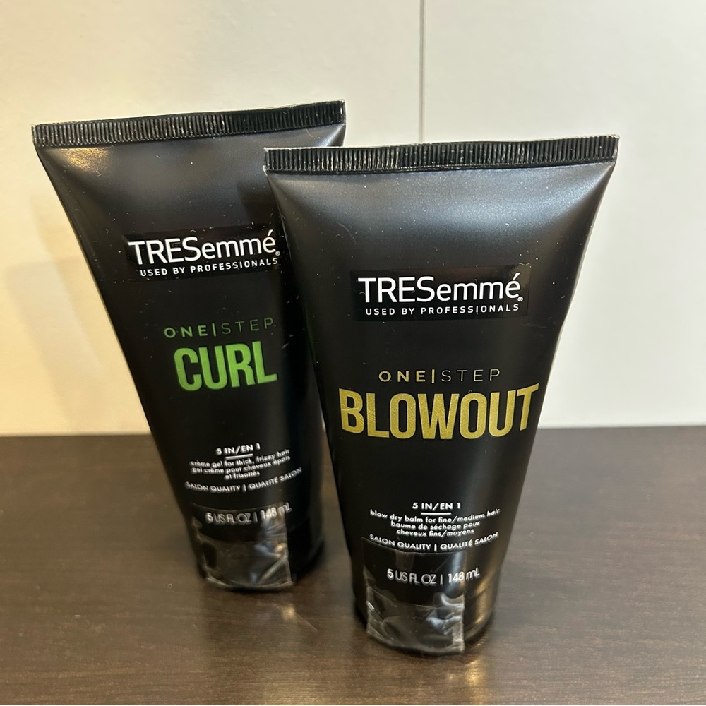 Bundle of TRESemmé Styling Aid One Step Blowout and One Step Curl Crème Gel